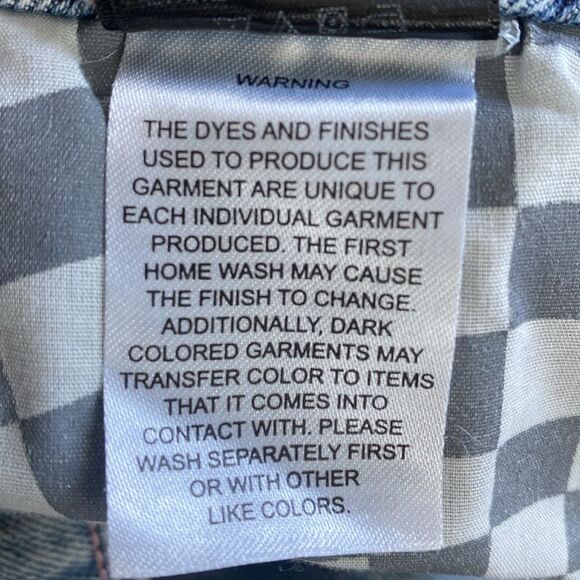 A.LAB Blue Denim with Pink Stitching Super Wide Leg sz 10 W32 Y2K Street - Picture 16 of 16